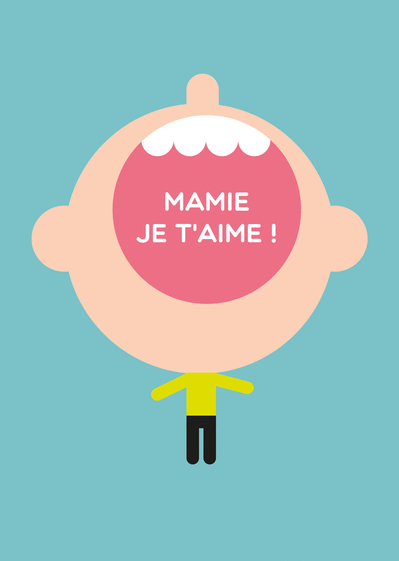 Carte Mamie Je T'aime : Envoyer une Carte Fête Des Grand 